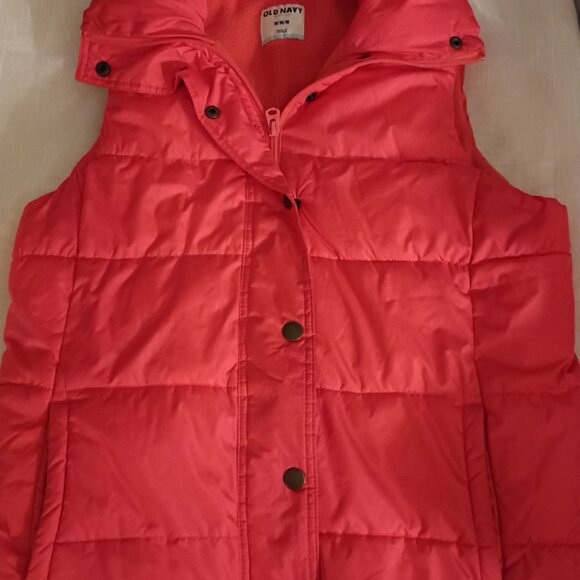 Old Navy - Girls/Junior Puffy Vest Color Orange hue - Kids' Size - M - Picture 2 of 3